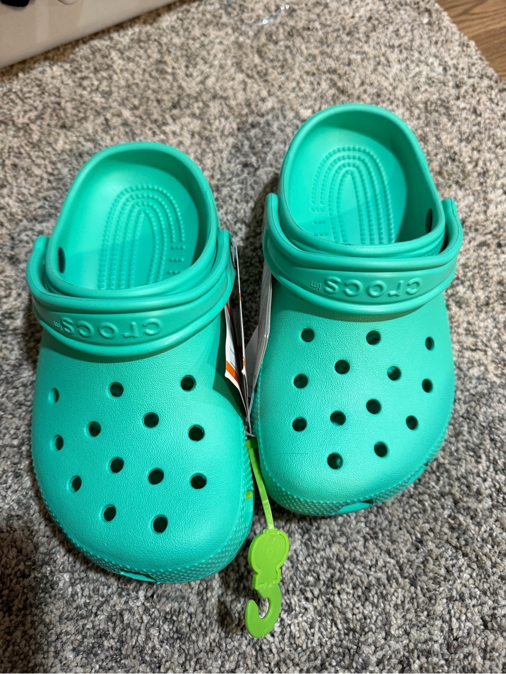 CROCS Kids Classic Clog in Teal Green